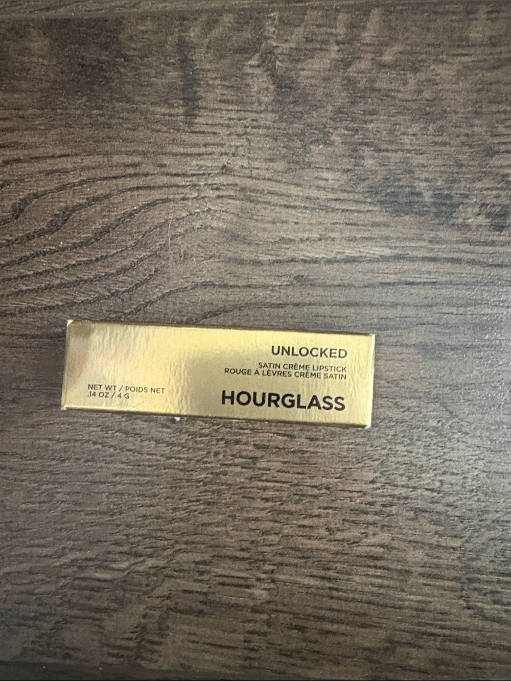 Hourglass unlocked satin cream lipstick in FAUNA number 340, new inbox